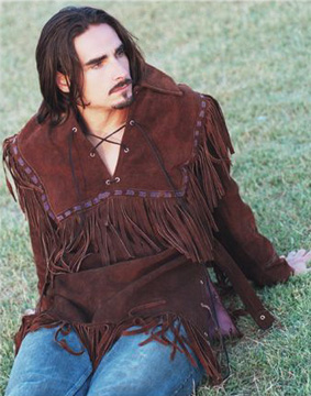 The buckskin--well, maybe not a look I'd advise for everyone.  Or, really, anyone.  But doesn't he pull it off fabulously?