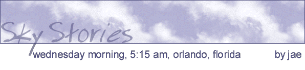 wednesday morning, 5:15am, orlando, florida by jae